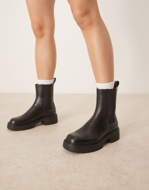 Calvin Klein - Chelsea boots met dikke zool in zwart, 4 van 4