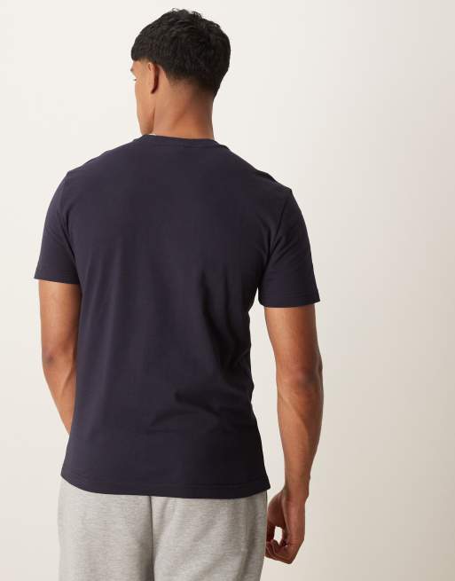 Calvin Klein chest box logo t-shirt in navy, 3 of 4