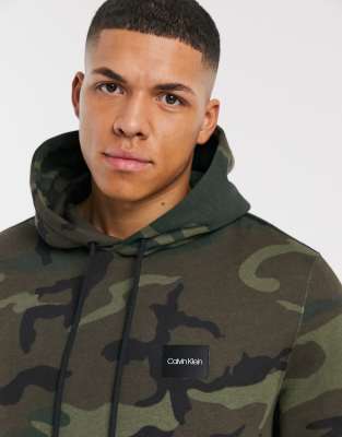 calvin klein camo hoodie