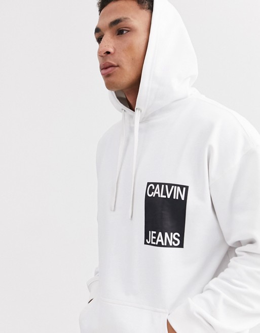 Calvin Klein chest logo hoodie