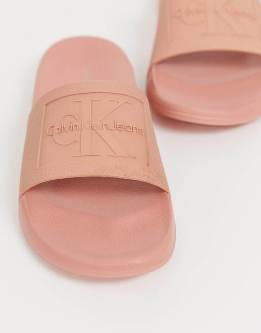 Calvin Klein Christie Blush Jelly Slides ASOS