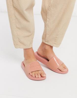 calvin klein jelly sliders