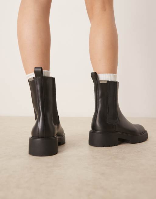 Calvin Klein chunky chelsea boots in black, 2 of 4