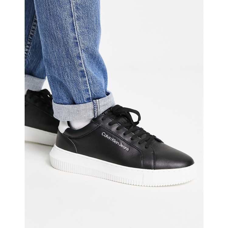 Calvin Klein chunky cupsole sneakers in black