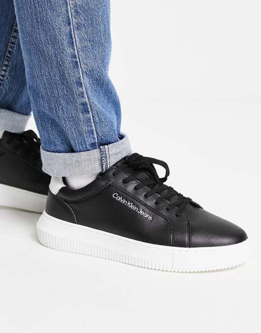 Moderat Fritagelse Konserveringsmiddel Calvin Klein chunky cupsole sneakers in black | ASOS