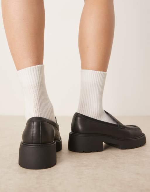 Calvin Klein chunky loafers in black, 4 of 4