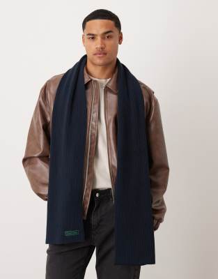 Calvin Klein Jeans Calvin Klein chunky rib scarf in blue