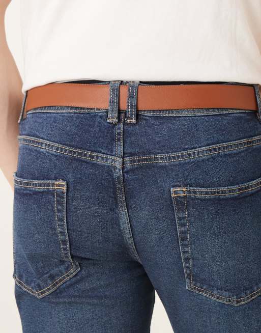 Calvin Klein - Cintura double-face nera con fibbia squadrata da 32 mm, 3 di 3