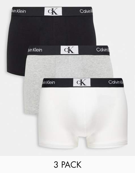 Calvin Klein 3-Pack Knit Cotton Boxers - Black - Small