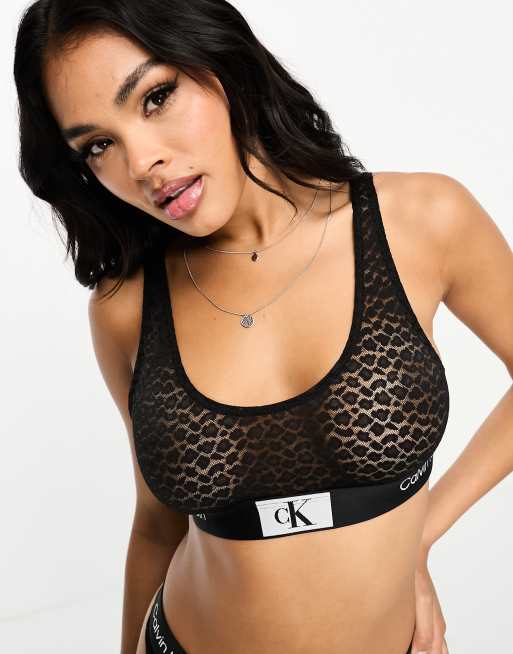 Calvin Klein - CK 96 - Brassière non doublée - Noir