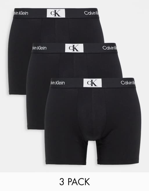 Calvin Klein - CK 96 - Confezione da 3 paia di boxer neri in cotone