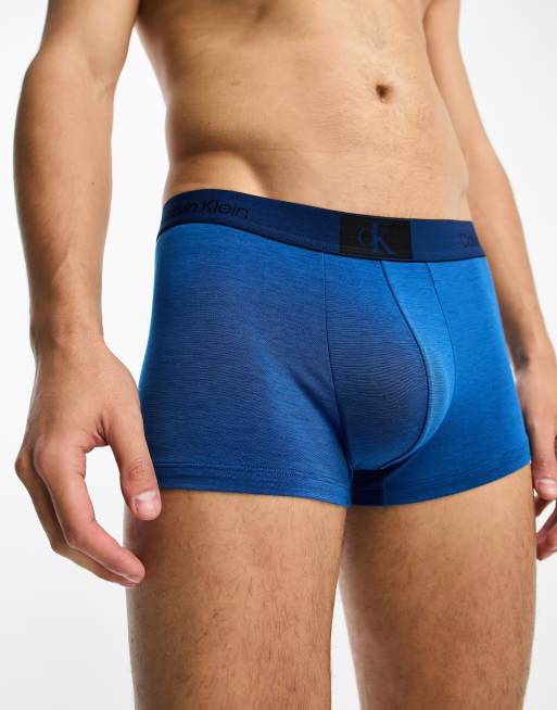 Calvin Klein CK 96 cotton micro trunk in colbalt blue