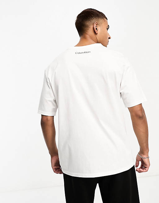 Calvin Klein CK 96 lounge t shirt in white | ASOS