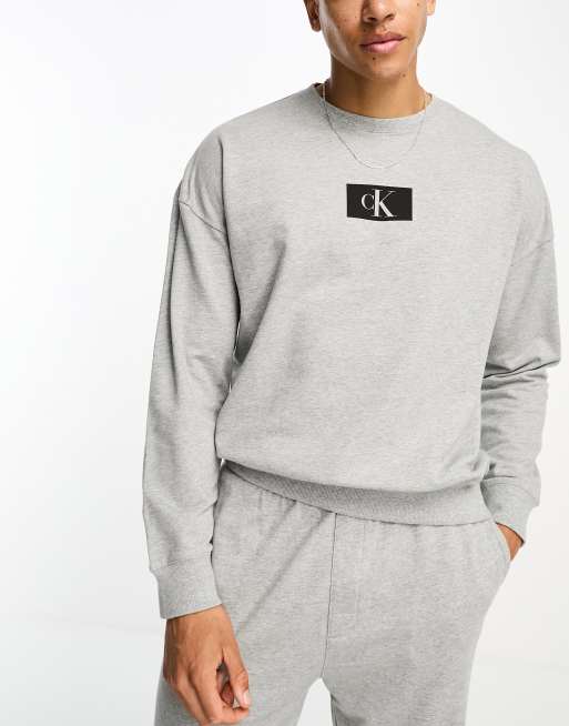 Calvin klein clearance grey crew neck