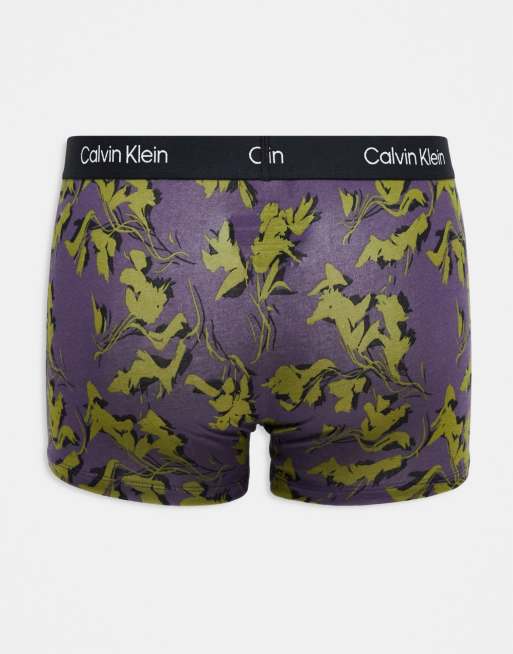 Calvin Klein - CK 96 - Pakke med 3 par boksershorts i sort/grøn/med print, 3 af 4