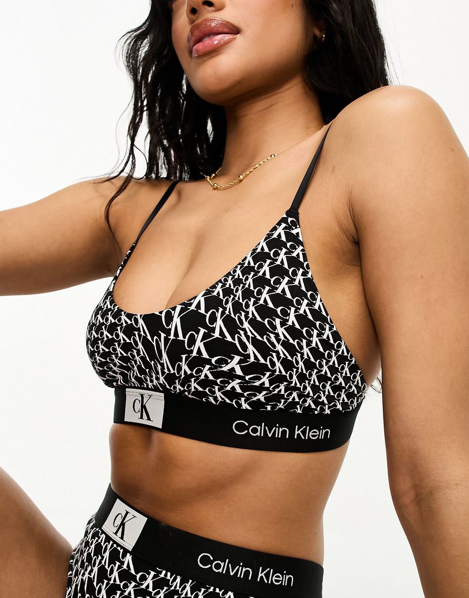 Calvin Klein Black CK96 Unlined Bralette