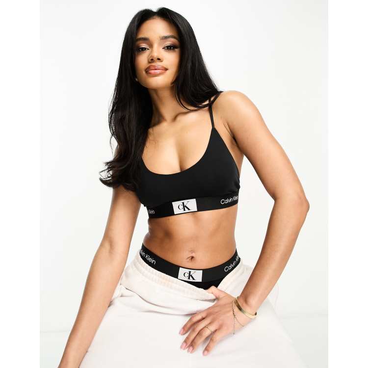 Fattal Beauty – Buy Calvin Klein Unlined Triangle Black Bralette in Lebanon