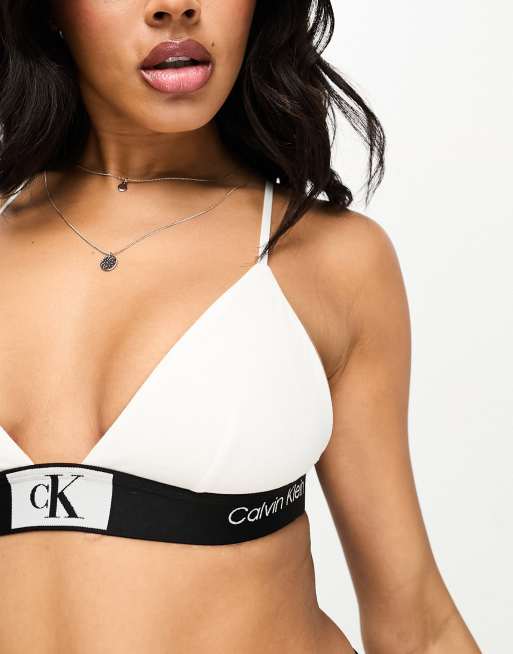 Calvin Klein Underwear Unlined Bra White, Women