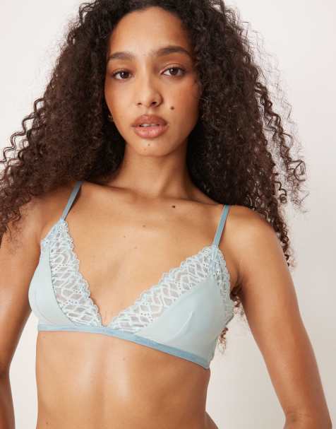 Calvin Klein CK Attraction lingerie set in blue - view 1