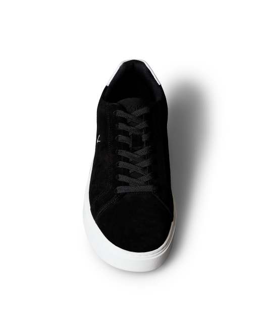Calvin Klein Ck baseline - Sneaker mit Wildleder und Signature-Logo in Schwarz/Weiß, 4 von 6