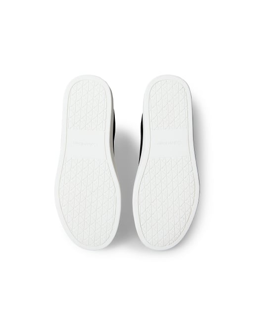 Calvin Klein Ck baseline - Sneaker mit Wildleder und Signature-Logo in Schwarz/Weiß, 5 von 6