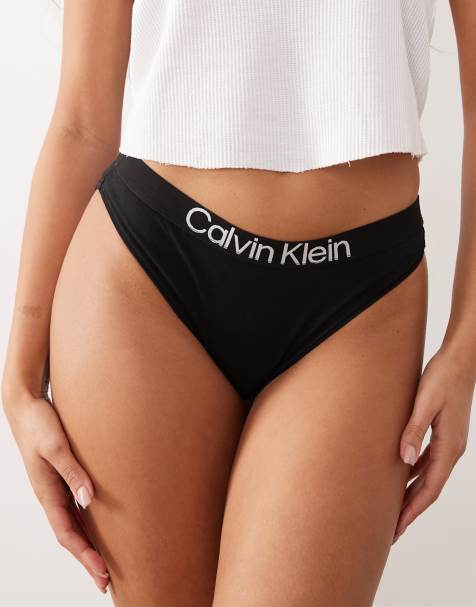 Calvin Klein – CK – Baumwoll-Slip in Schwarz mit Bikini-Schnitt - view 1