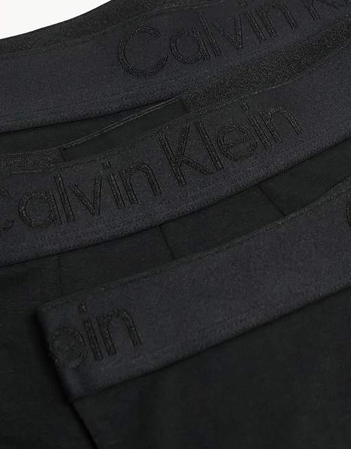 Calvin Klein CK Black 3-pack boxer briefs in black