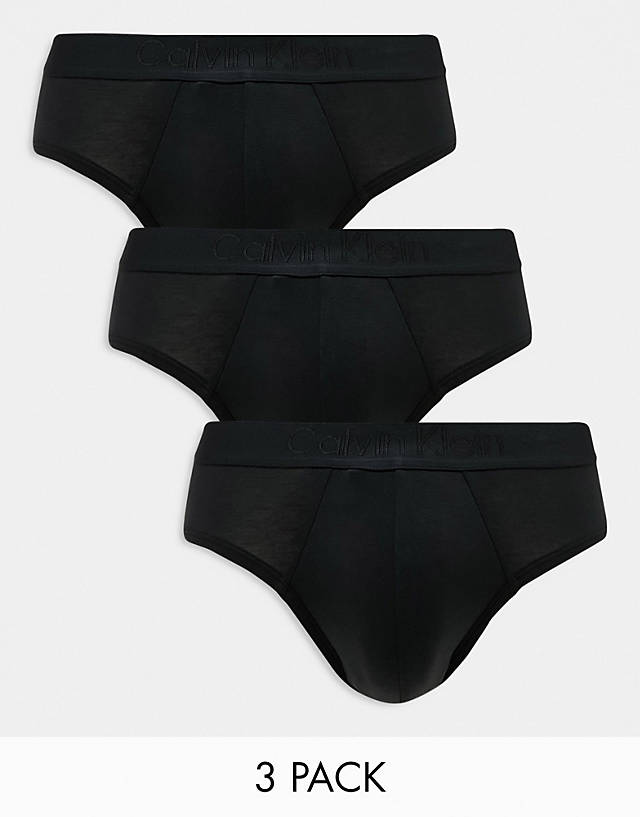 Calvin Klein - ck black 3-pack briefs in black