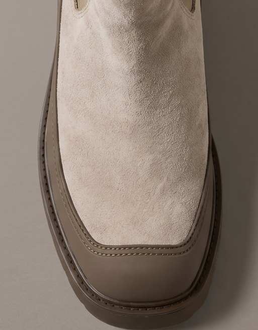 Calvin Klein Ck bold - suede chelsea boots in desert taupe/mocha, 5 of 5