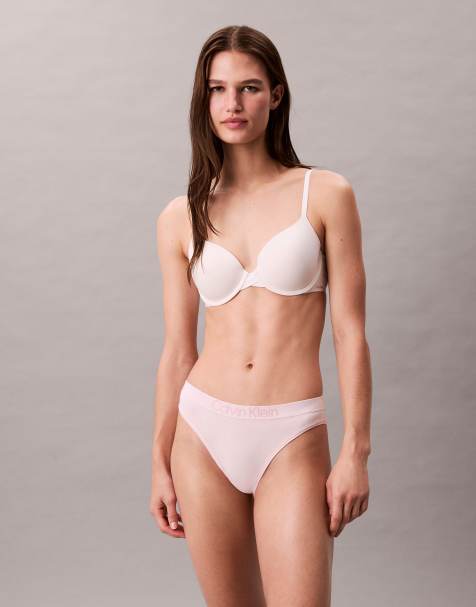 Calvin Klein CK cotton bikini brief in baby pink - view 1