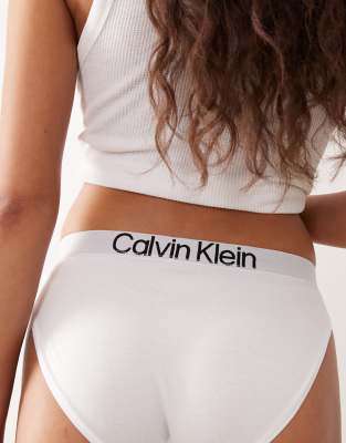 Calvin Klein Ck Cotton Bikini Briefs In White