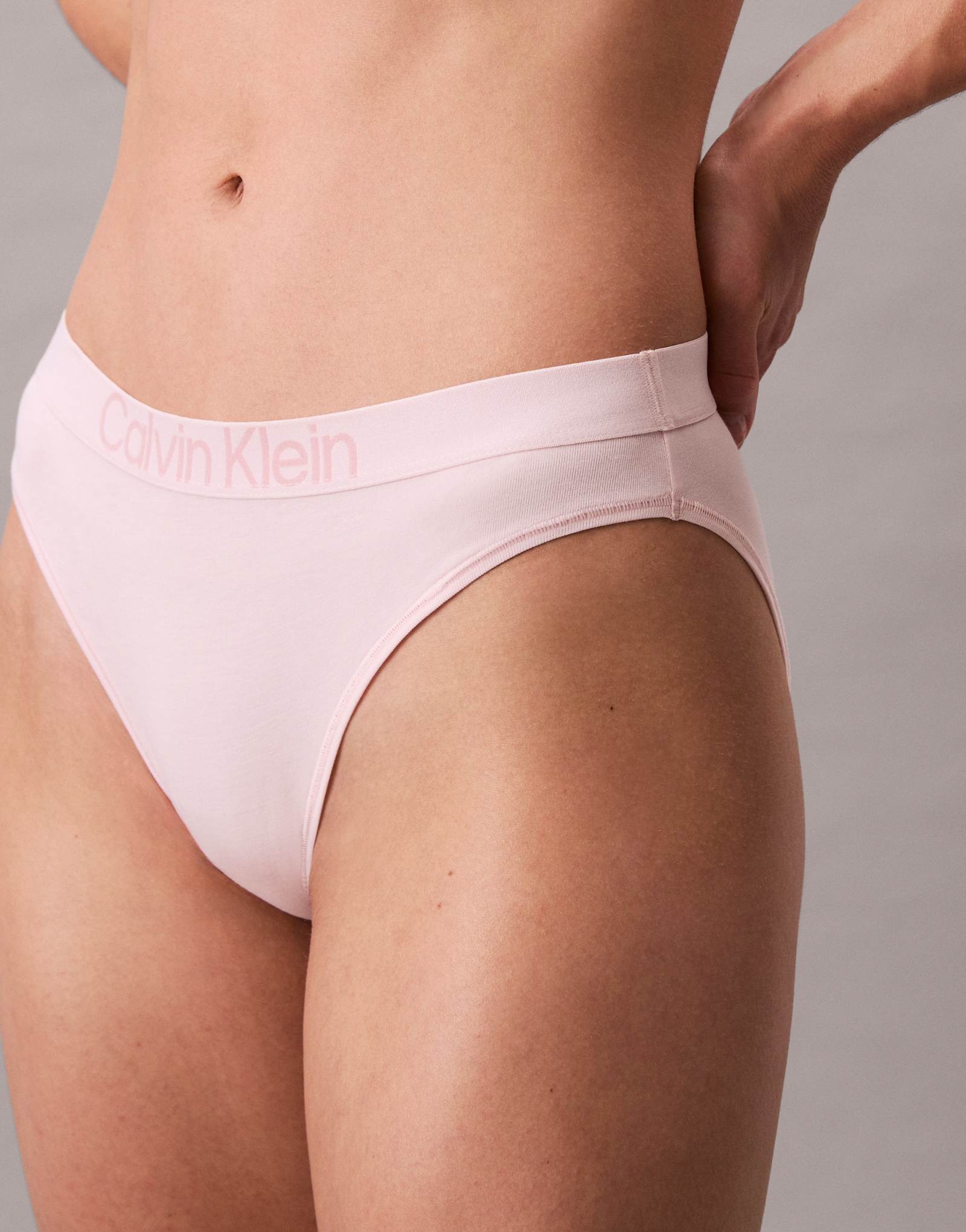 Трусики-бикини Calvin Klein ck из хлопчатобумажной смеси нежно-розового цвета