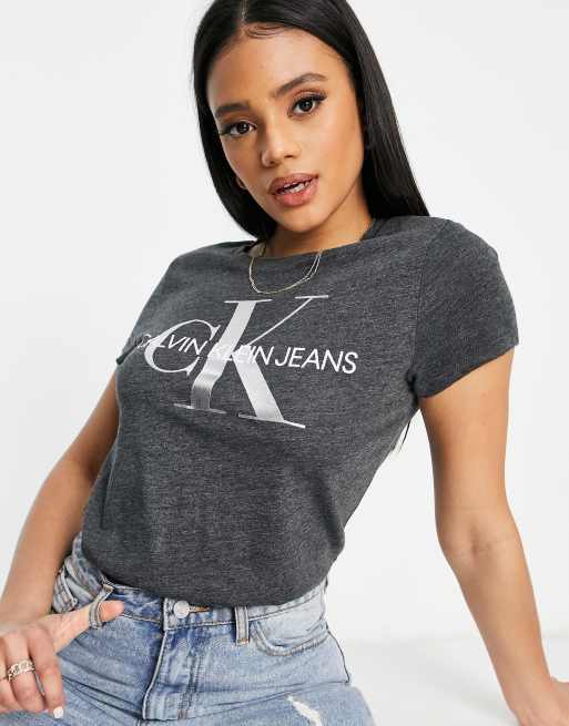 calvin klein neck logo t shirt