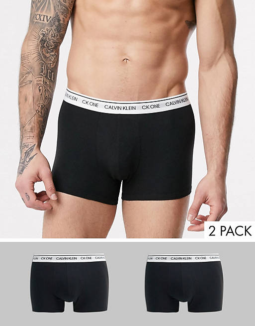 Calvin Klein – CK One – 2-pack svarta trunks