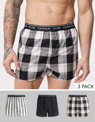 calvin klein woven boxers