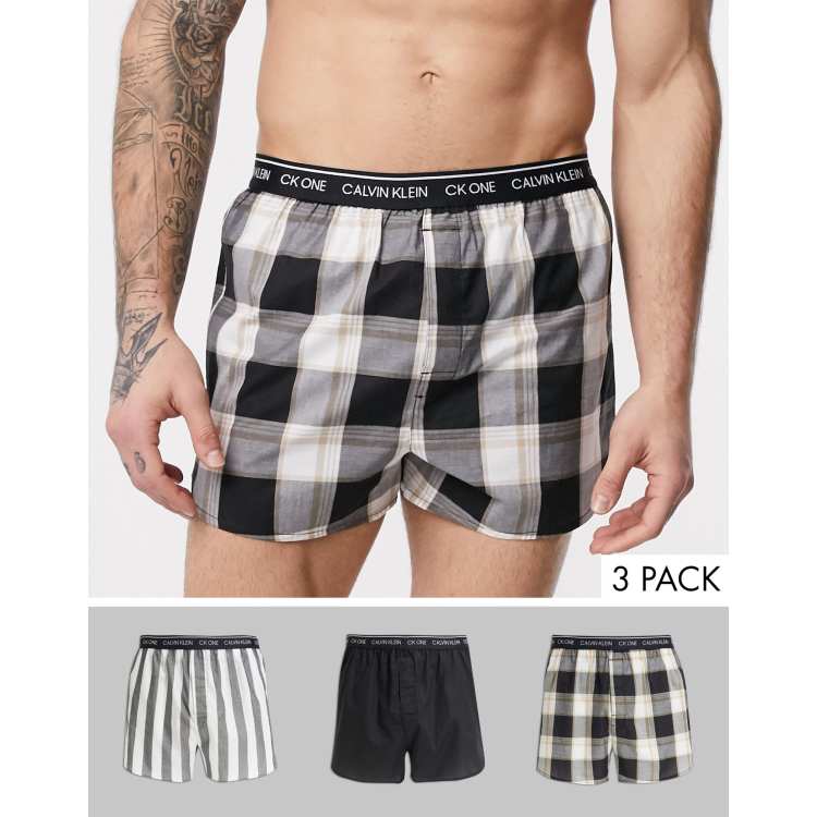 Calvin Klein Classic Woven Boxers, 3-Pack, - Underwear