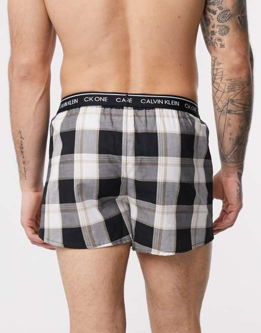 CK one men's cotton stretch fashion boxer