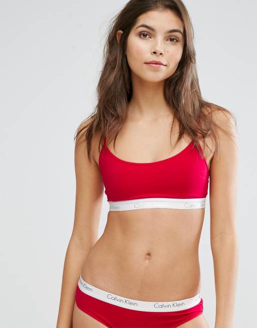 Ensemble Brassière Et String Rouge Femme Calvin Klein Jeans Modern Red -  Cdiscount Prêt-à-Porter