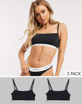 ck one cotton bralette