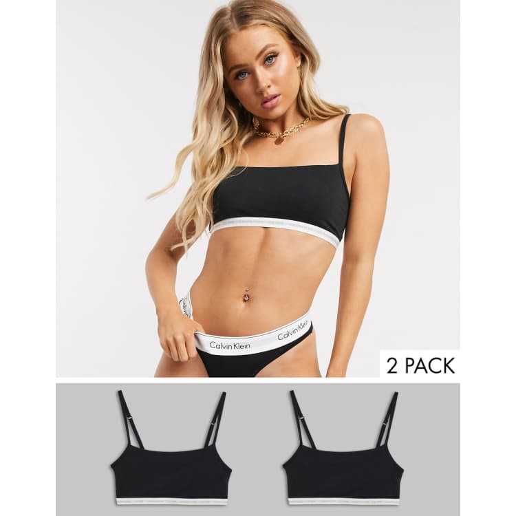 Calvin Klein CK One Cotton Bralette Dessert Sunset QF1536 - Free Shipping  at Largo Drive