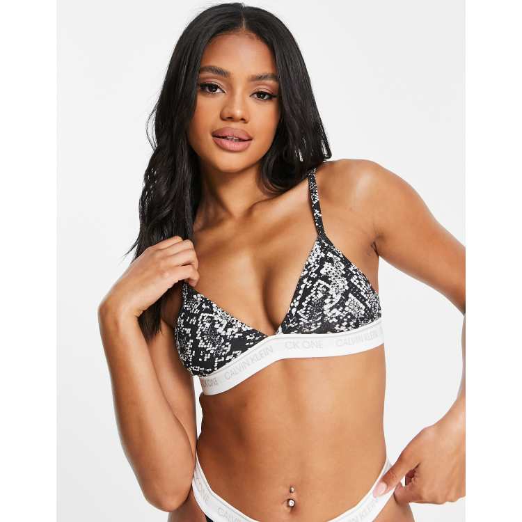 Calvin Klein Women's Bralette Triangle CK One Cotton < Women's Bustiers