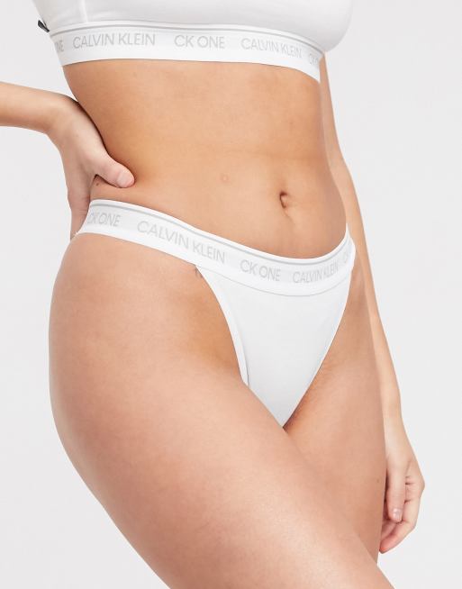Calvin Klein CK One - Katoenen Braziliaanse slip in wit, 3 van 4