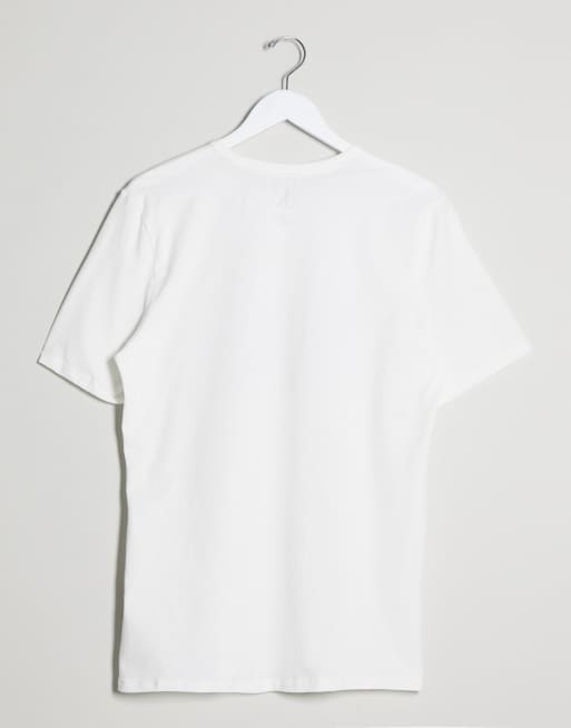 Calvin Klein - CK One large - T-shirt confortable à col ras de cou et gros logo - Blanc, 2 de 4