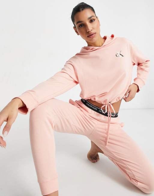 Pink calvin klein store tracksuit