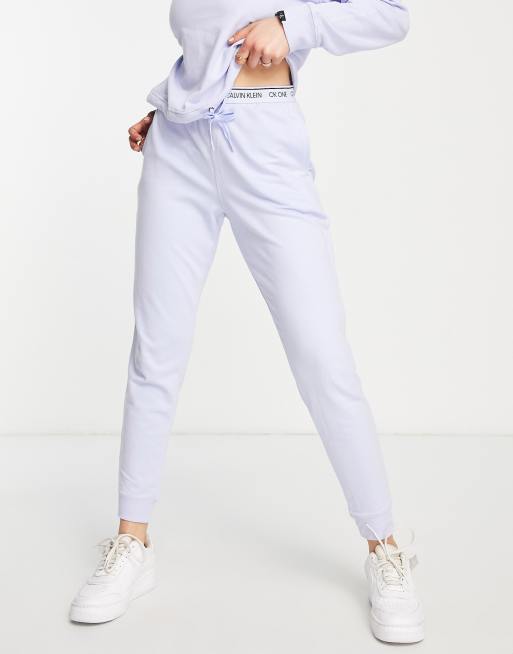 Calvin Klein CK One Lounge logo sweatpants in blue | ASOS