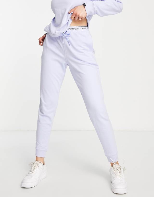 Calvin Klein CK One Lounge logo sweatpants in blue