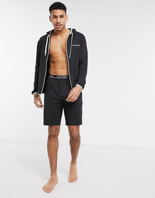 Calvin Klein CK One lounge shorts in black SUIT 3 co-ord