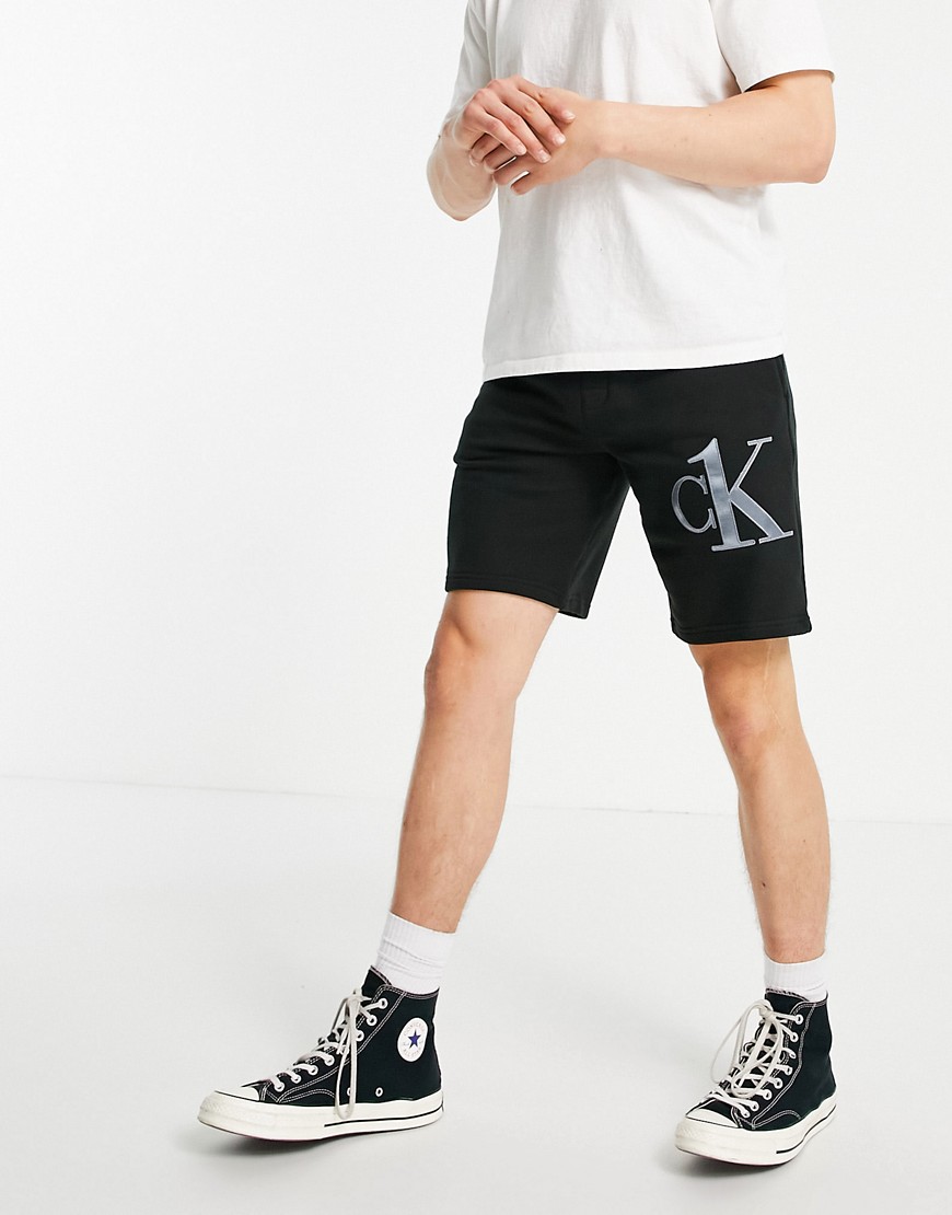Calvin Klein CK One lounge shorts in black