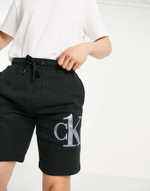 Calvin Klein CK One lounge shorts in black, 2 of 4