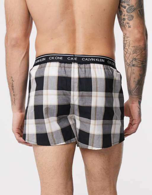 Calvin Klein - CK One - Pakke med 3 par vævede boksershorts i slim fit, 2 af 4